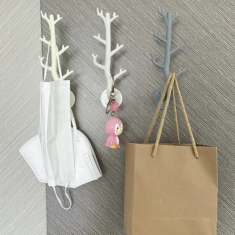 Tree Branch Wall Hook – Decorative Key Holder & Coat Rack with Adhesive Mount for Home Storage & Organization