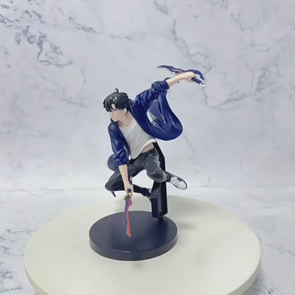 Anime Solo Leveling Figure – 18cm Sung Jin-Woo Battle Version | PVC Action Model Toy &amp; Desktop Decoration